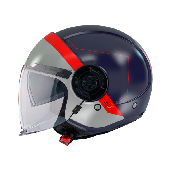 MT Helmets MT Viale SV S 68 Unit D7 Gloss Blue Silver